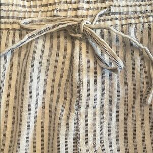 Striped Linen Blend Pants